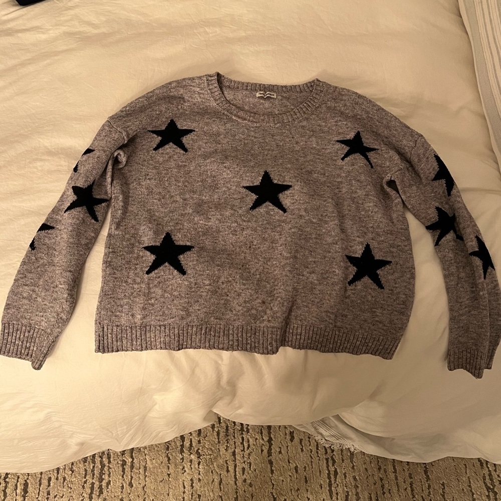 Grey Theo & Spence Star Sweater